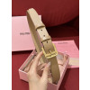 [해외최상급]미우미우 레터링 램스킨 벨트-3CM
