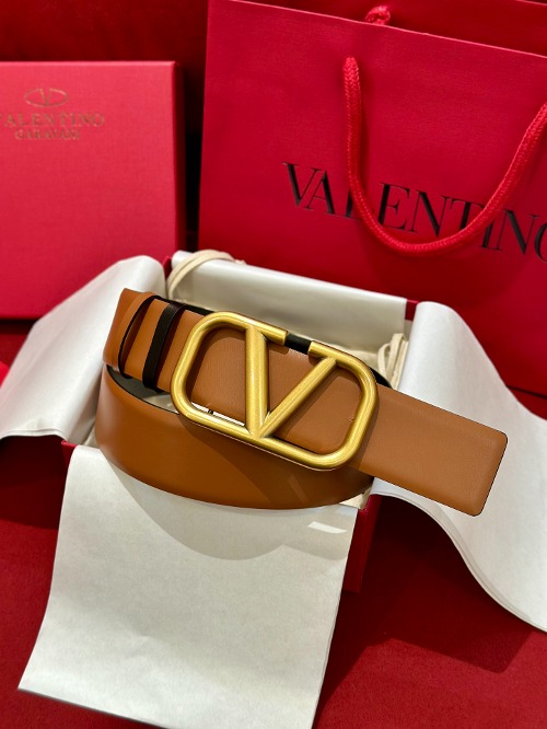VALENTINO 발렌티노 VLogo Signature 40 리버서블 레더 벨트 5W2T0S11ZFRLC8