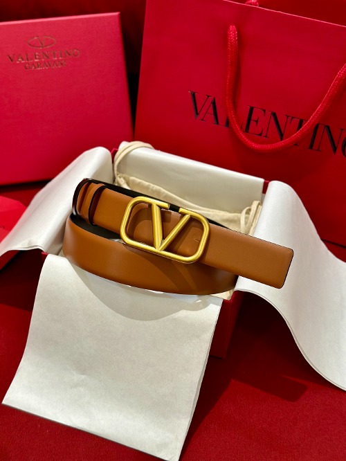 VALENTINO 발렌티노 VLogo Signature 30 리버서블 레더 벨트 5W2T0T15ZFRC34