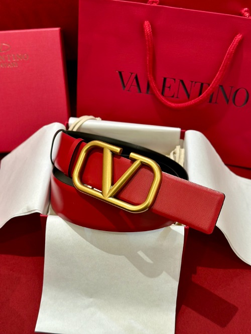 VALENTINO 발렌티노 VLogo Signature 40 리버서블 레더 벨트 5W2T0S11ZFRLC8