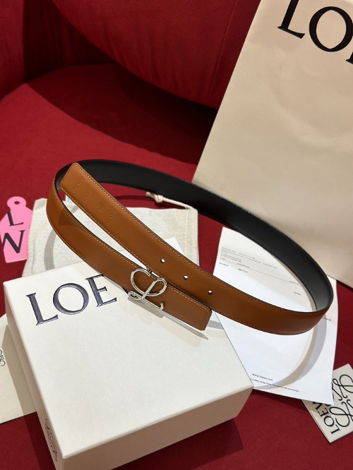 LOEWE 로에베 Anagram 아나그램 리버시블 레더 벨트 (해외최상급)