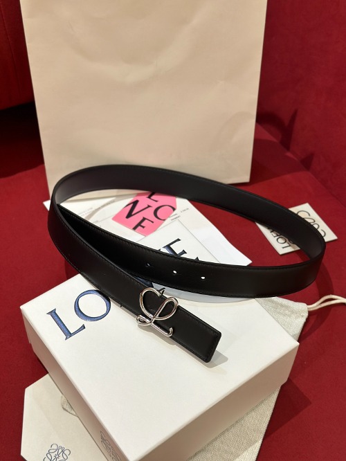 LOEWE 로에베 Anagram 아나그램 리버시블 레더 벨트 (해외최상급)
