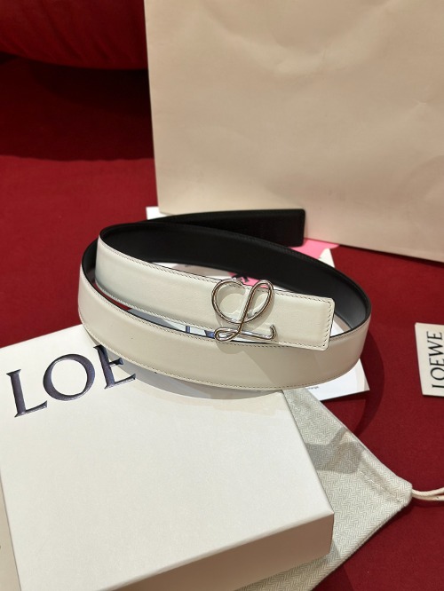 LOEWE 로에베 Anagram 아나그램 리버시블 레더 벨트 (해외최상급)