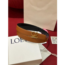LOEWE 로에베 Anagram 아나그램 리버시블 레더 벨트 (해외최상급)
