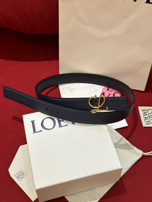 LOEWE 로에베 Anagram 아나그램 리버시블 레더 벨트 (해외최상급)