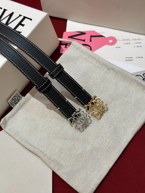 LOEWE 로에베 Anagram 아나그램 리버시블 레더 벨트 (해외최상급)
