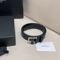 Saint Laurent 로랑 카산드라 로고 버클 벨트