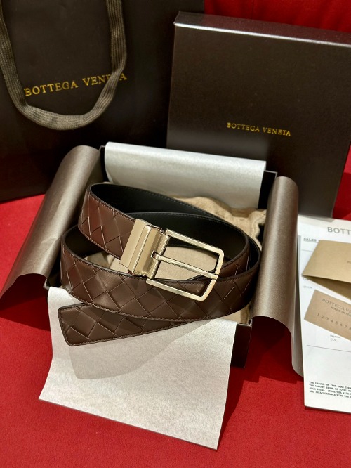 BOTTEGA VENETA 보테가 인트레치아토 위빙 핀 벨트