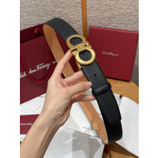 페라가모 양면 간치니 벨트 - 3.5