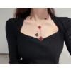 Van Cleef 비즈사이즈 네잎 클로버 목걸이