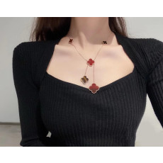 Van Cleef 비즈사이즈 네잎 클로버 목걸이