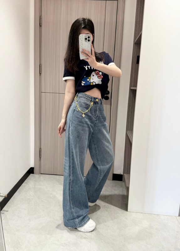 루이비통 26 이른 봄 신상 데님 팬츠