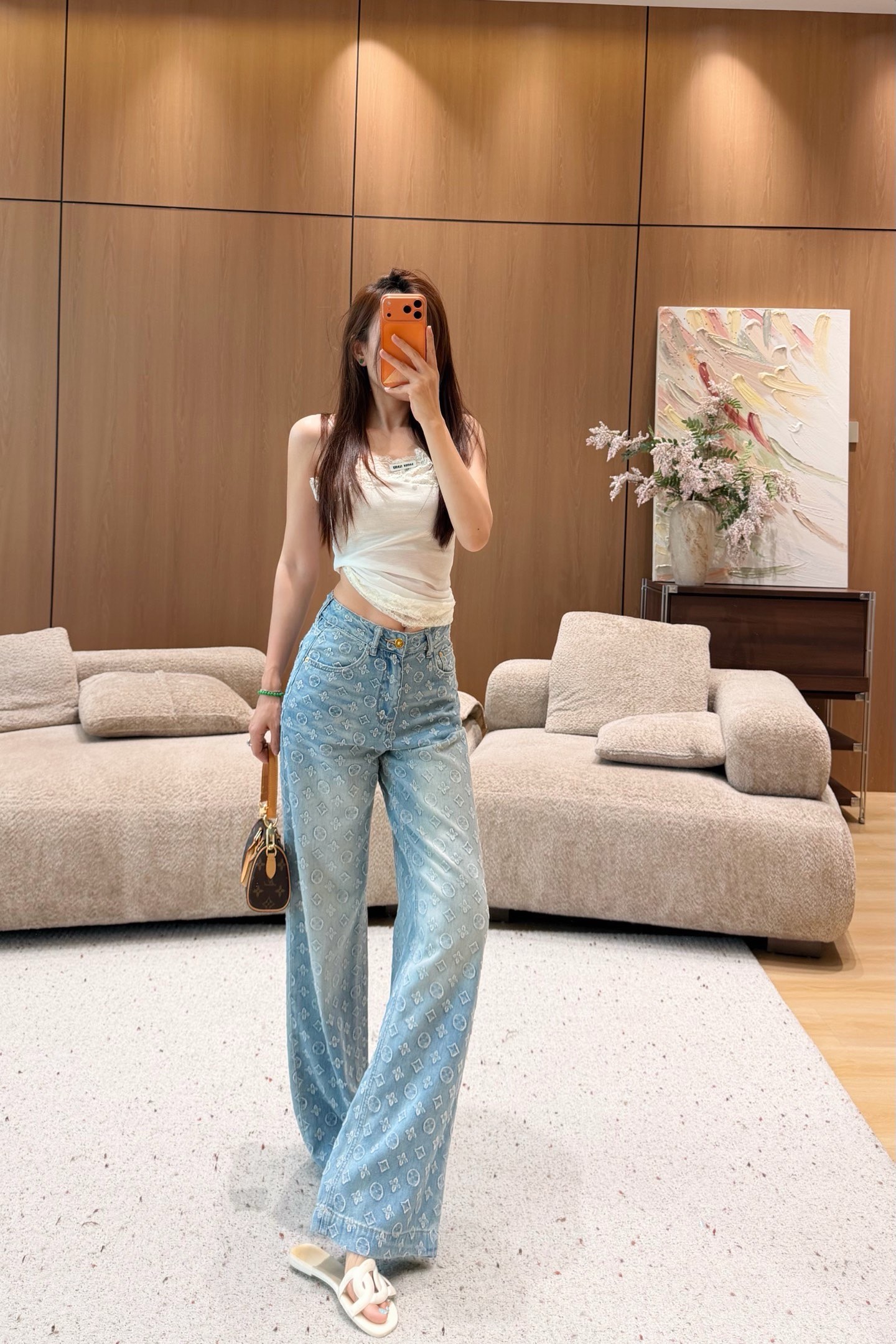 루이비통 26 봄여름 신상 데님 팬츠