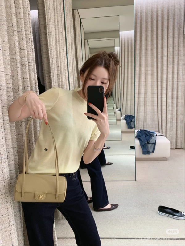샤넬 2026 봄여름 더블 C 자수 반팔