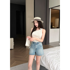 샤넬 2026SS 신상 데님 숏 팬츠