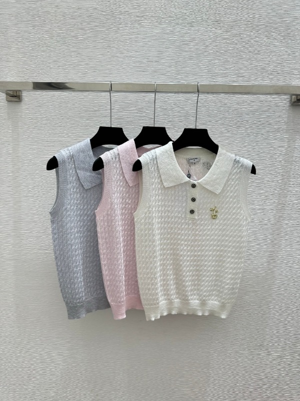 샤넬 봄여름 신상 니트 민소매