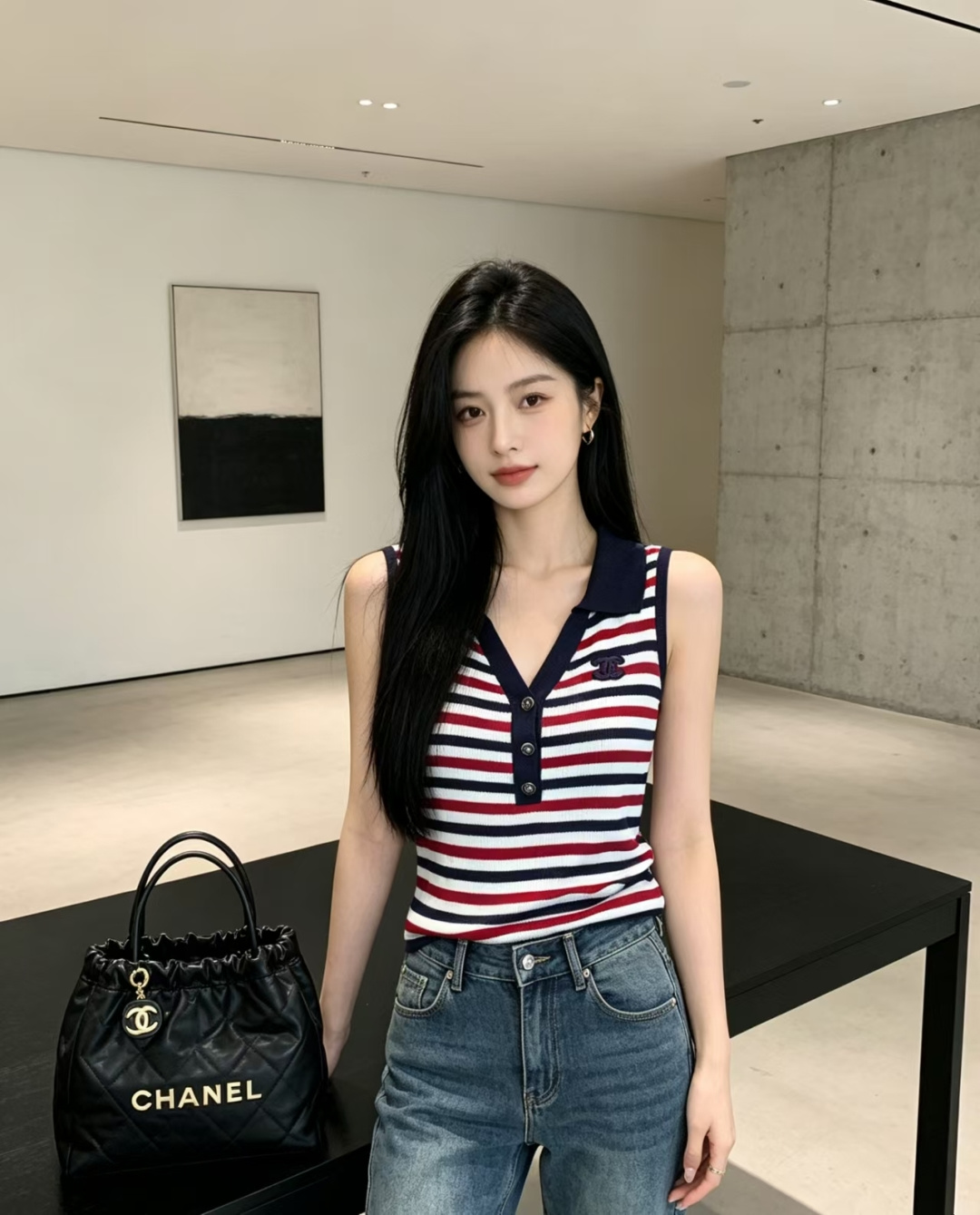 샤넬 봄여름 신상 카라 니트