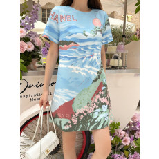 샤넬 2026SS 신상 프린트 원피스