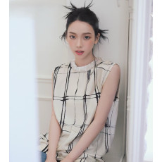 샤넬 26ss 신상 실크 베스트 탑