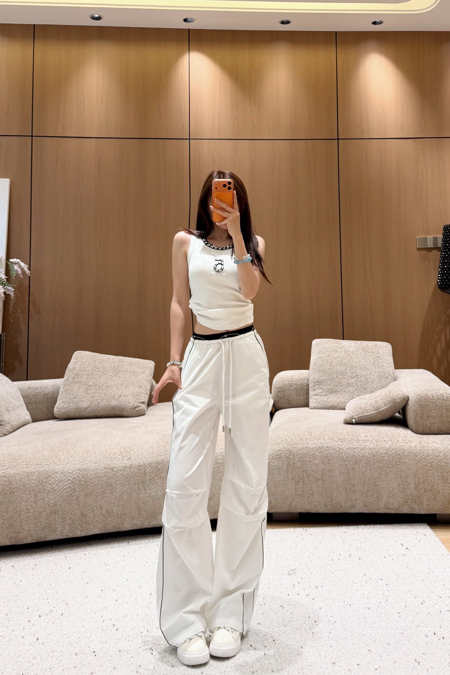 샤넬 26 신상 프린팅 캐주얼 팬츠