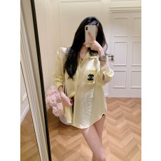 샤넬 26 더블 C 자수 셔츠