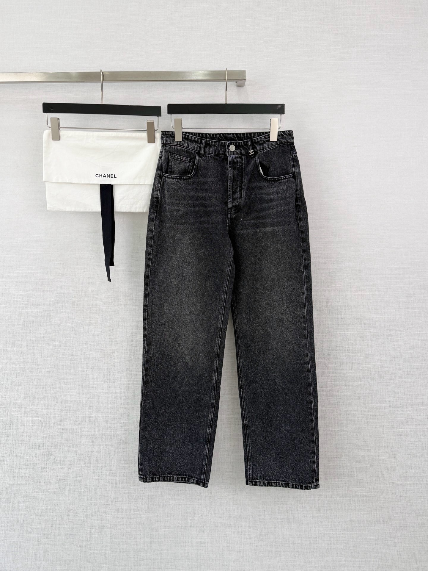 샤넬 26A 신상 더블 C 와이드 데님 팬츠