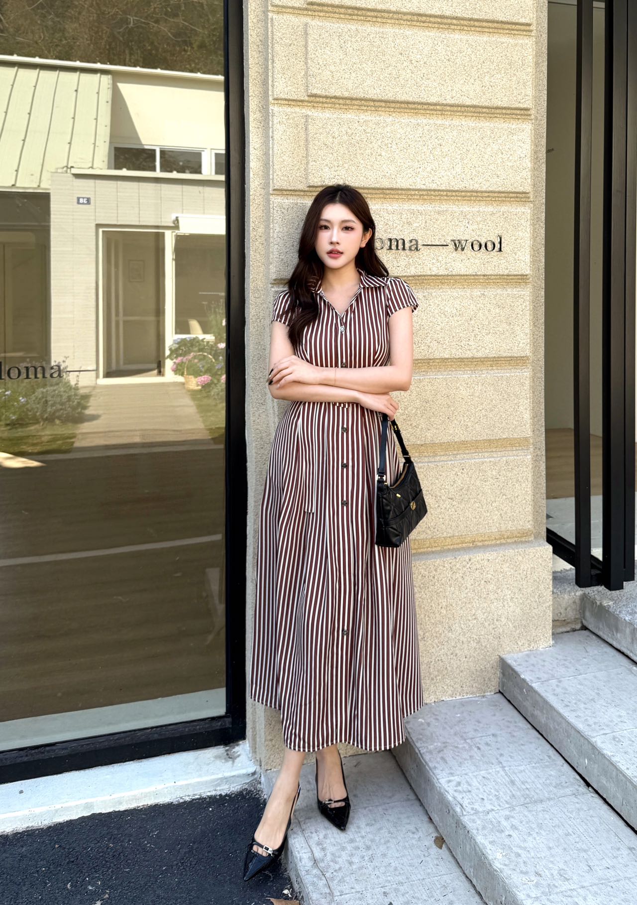 디올 26 여름 신상 스트라이프 원피스
