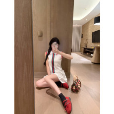 구찌 26 카라 민소매 원피스