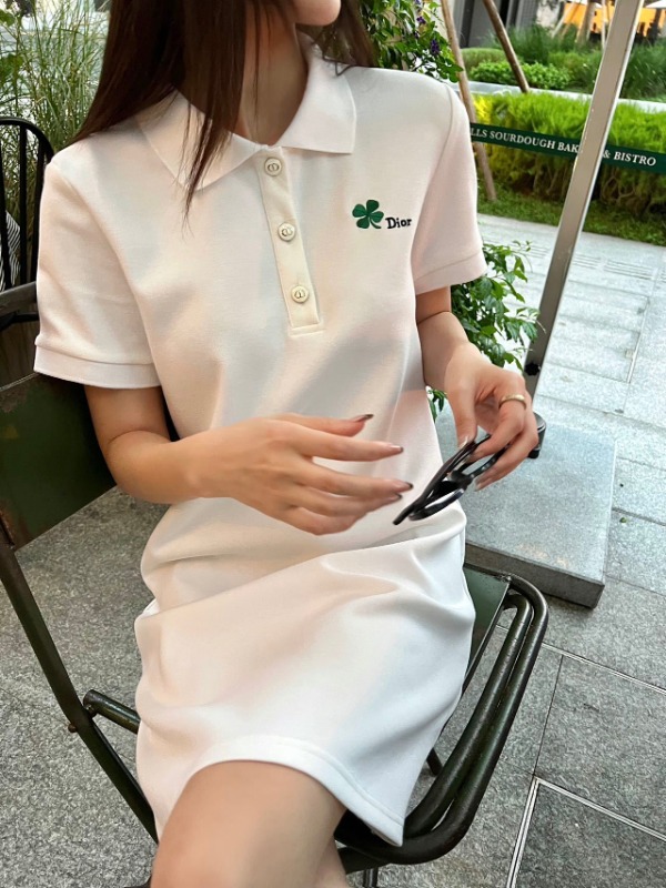 디올 2026SS 신상 카라 반팔 원피스