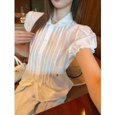 디올 26 신상 레이스 넥 셔츠