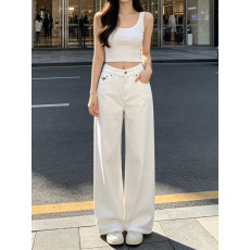 프라다 26 신상 화이트 데님 팬츠