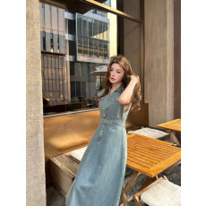 프라다 2026SS 신상 데님 원피스