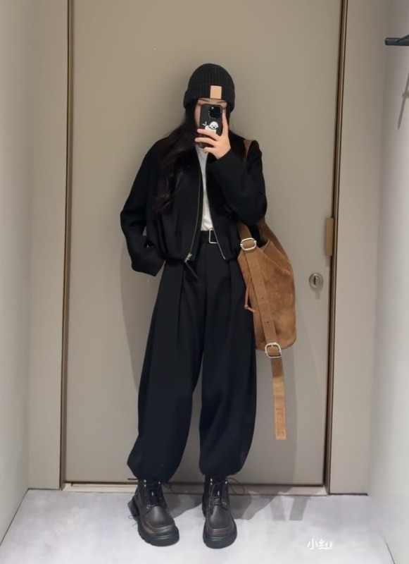 로에베 블랙 셔링 자켓