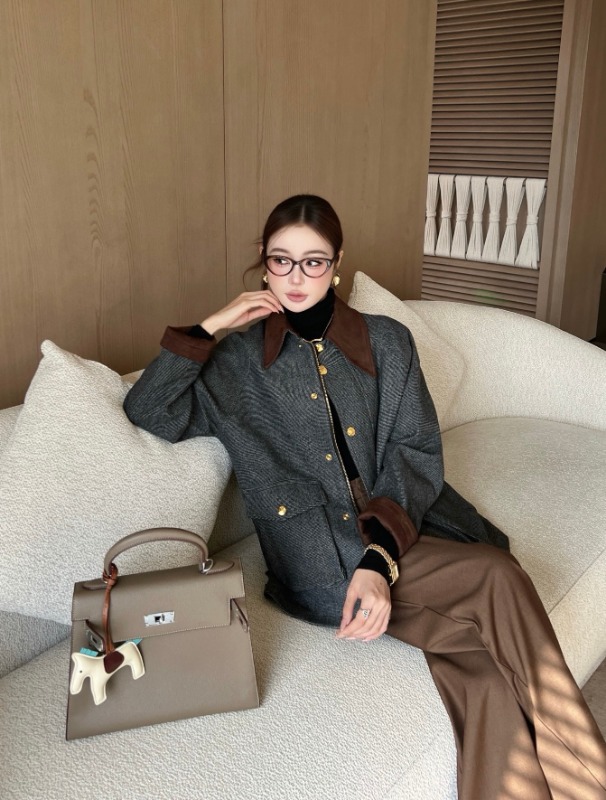 셀린느 뉴 신상 스웨이드 카라 자켓