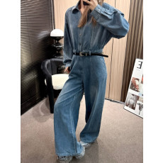 셀린느 2026 이른 봄 신상 데님 점프수트