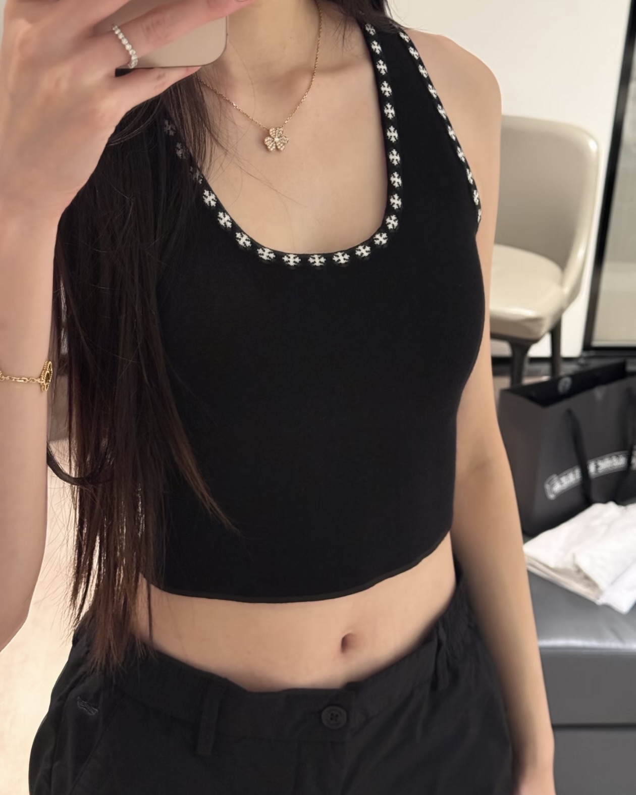 크롬하츠 26ss 여름 신상 나시 탑