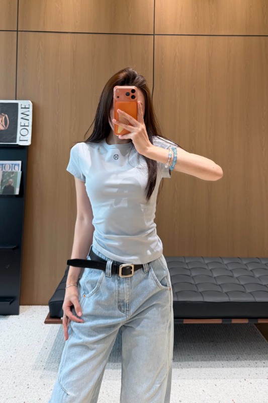 에르메스 26 신상 이른 봄 반팔 티