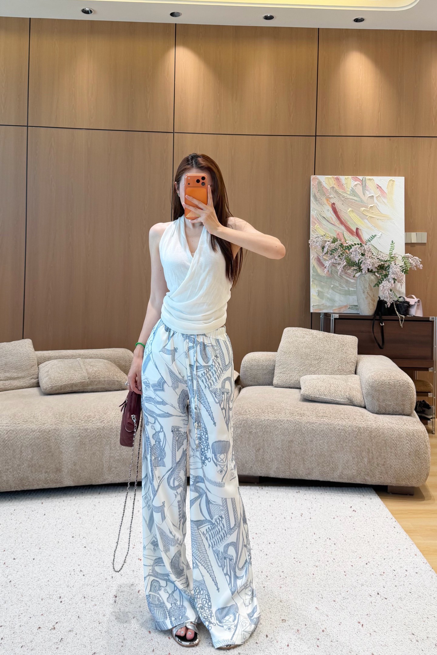 에르메스 26 스트링 캐주얼 팬츠