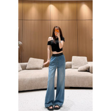 알렉산더왕 26 신상 데님 밴딩 팬츠