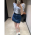 발렌티노 26SS 이른 봄 데님 스커트