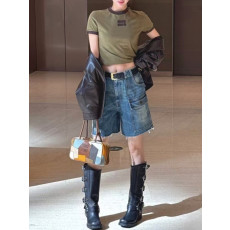 미우미우 26 카고 데님 팬츠