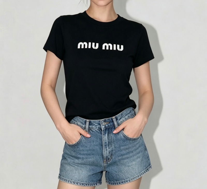 미우미우 26 신상 반팔 티