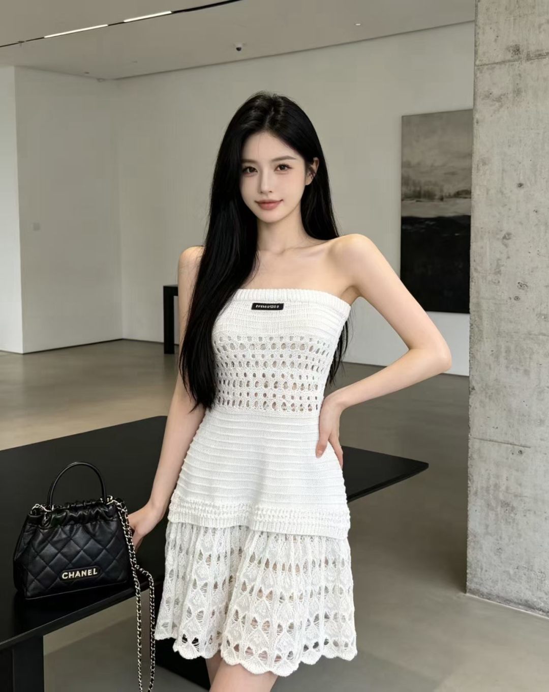 미우미우 봄여름 신상 탑 원피스