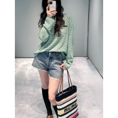 미우미우 26SS 여름 신상 데님 숏 팬츠