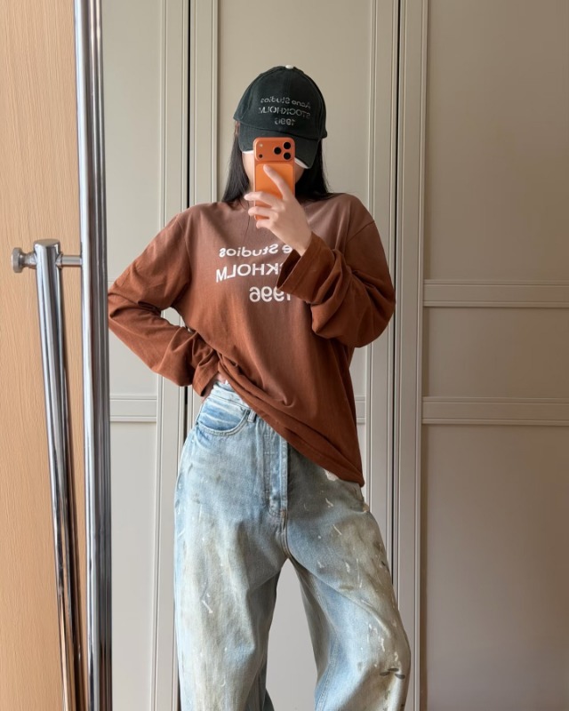 아미 26ss 1996 프린팅 긴팔 티