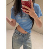 아미 26s 블루 구제 반팔