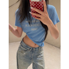아미 26s 블루 구제 반팔