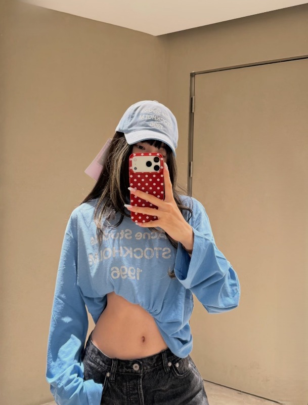 아미 26s 블루 구제 긴팔