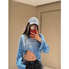 아미 26s 블루 구제 긴팔