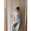 아미 26ss 1996 레터링 슬림 반팔